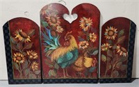 Signed Hand Painted Wood Panels