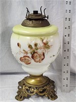Vintage Floral oil Lamp
