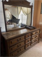 Bassett Furniture Dresser and Mirror