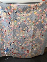 Vintage Hand Made Full Size Quilt