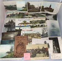 22 Wisconsin Antique/VTG Postcards Ephemera
