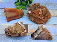 MIXED ROUGH LOT ROCK STONE LAPIDARY SPECIMEN