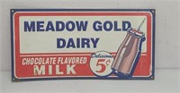 SST Embossed,  Meadow Gold Dairy Sign