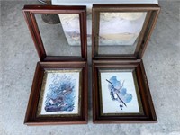 LOT OF WOODEN DEEP WELL PICTURE FRAMES