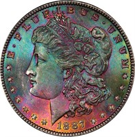 $1 1887 PCGS MS65+ CAC NORHTERN LIGHTS