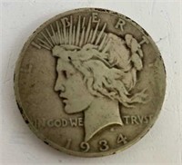1934 Liberty Silver Dollar Coin