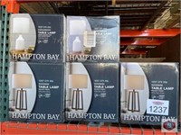 New 5 pcs mix table lamps, assorted Hampton bay