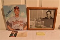 Jim Palmer: autographed photo and Nabisco trading