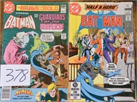 2 Comic Books - Batman Half a Hero, April 1982;