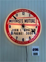 Motorists Mutual Clock