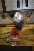 Tecomec type FL136 chainsaw chain grinder, operati