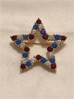 Joan Rivers Patriotic Star Pin