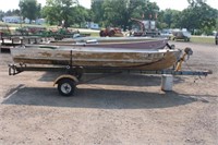 14' Alum. fishing boat w/trailer