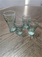 Mini Coca-Cola glasses