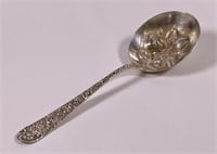 Sterling silverberry spoon, 126g, Jenkins & Jenkin