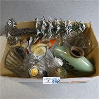 Box Lot of Various Glass & Pottery