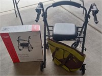 T - DISABILITY WALKER W/ SEAT & TOTE BAG