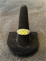 10K Yellow Gold Citrine Ring, 3.2g, Size 9 3/4