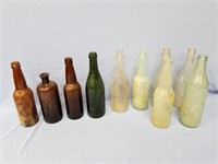 Nice collection of antique bitters and soda bottle