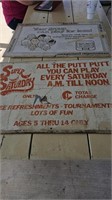 2- metal signs 3'x2'