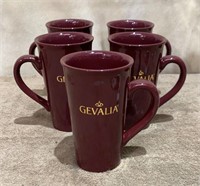 Set of (5) Gevalia Coffee Mugs