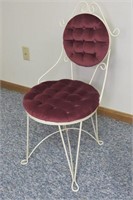 Vanity Chair, Iron & Cloth