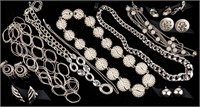 Silver Tone Jewelry - Trifari, Aigner, Monet