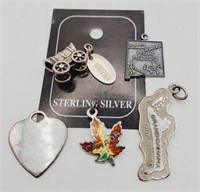 (E) Sterling Silver Bracelet Charms - Florida,