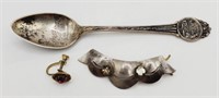 (E) Sterling Silver Souvenir Spoon, Screw-on