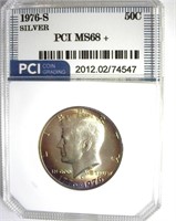 1976-S Silver Kennedy MS68+ LISTS $1300
