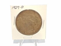 1927-D PEACE DOLLAR SILVER COIN