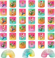 36 PCS Mario Spring Slinky Rainbow Party Favors