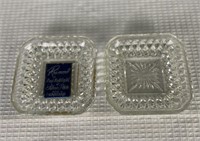 Raimond Hand Made Crystal Trinket Trays