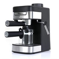 B2745  Sboly Espresso Machine, New 1-4 Cup Black