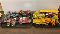 Two tray lot of diecast toys - monster truck 4 x