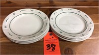 6 WT 7” plates- green