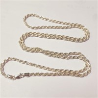 Silver 42.5G 34" Necklace