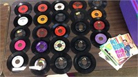 24- RPM RECORDS AND EMPTY SLEEVES