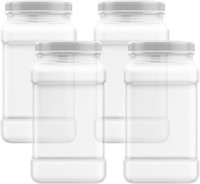 SEALED-1 Gal Clear Plastic Jar x2 SETS