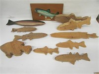 10 Wood Fish Cutouts