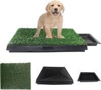 Dog Grass Pad with Tray, Artificial Turf Dog Grash