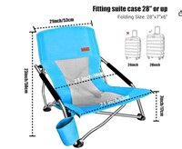 Nice C Beach Chair 1pk blue