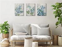 Canvas Wall Art Blue Rose Modern Abstract Flowers