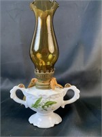 8'' Two Handled Porcelain Oil Lamp