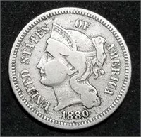 1880 Three Cent Nickel, Key Date