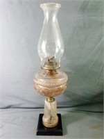 Beautiful Vintage Oil Lamp Measures 30.5" Height