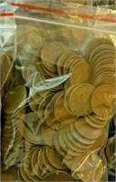 A Bag of (100 unsearched Lincoln Wheat Cents