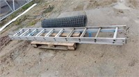 Extension Ladder, Stucco / Mesh Fencing