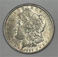 1889 Morgan Silver $1 About Uncirculated AU