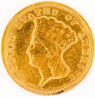 Coin 1856 Indian Princess Head $3 Gold Coin